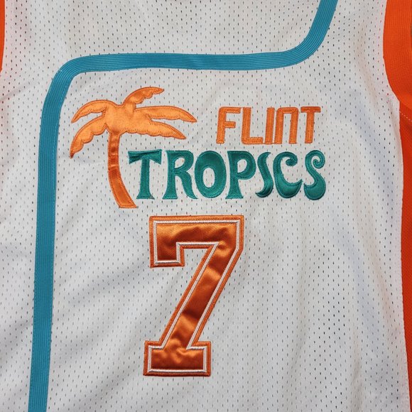 Semi-Pro Flint Tropics Jersey Men's Size M Coffee Black Andre 3000 Will Ferrell - Picture 4 of 11
